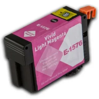 Kompatibilní Epson T1576 / T-1576 LM Light Magenta - červená cartridge s čipem - 32 ml