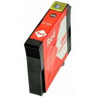 Kompatibilní Epson T1597 / T-1597 R Red - červená cartridge s čipem - 32 ml