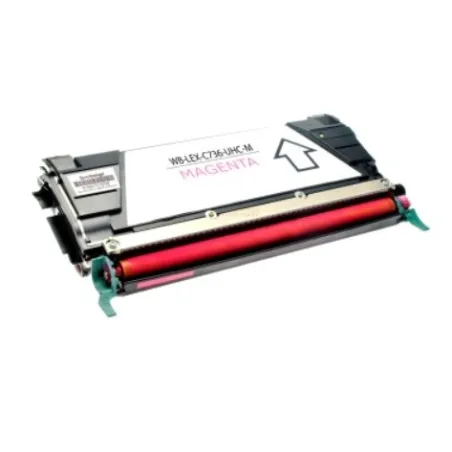 Lexmark C736H1MG / C736H2MG - C736 M Magenta - červený toner s čipem - 10.000 stran