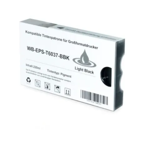 Kompatibilní Epson T6037 / T-6037 XL C13T603700 LBK Light Black - světle černá cartridge s čipem - 220 ml