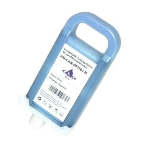 Kompatibilní Canon PFI-701B / PFI701B 0908B001 Blue - modrá cartridge s čipem - 700 ml