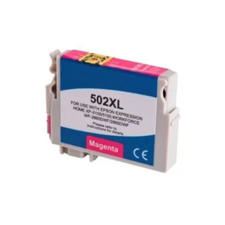 Kompatibilní Epson 502XL / 502 XL C13T02W34010 M Magenta - červená cartridge s čipem - 14 ml