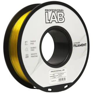 Filament PETG Transparent Yellow Professional Lab - 1.75mm 1kg